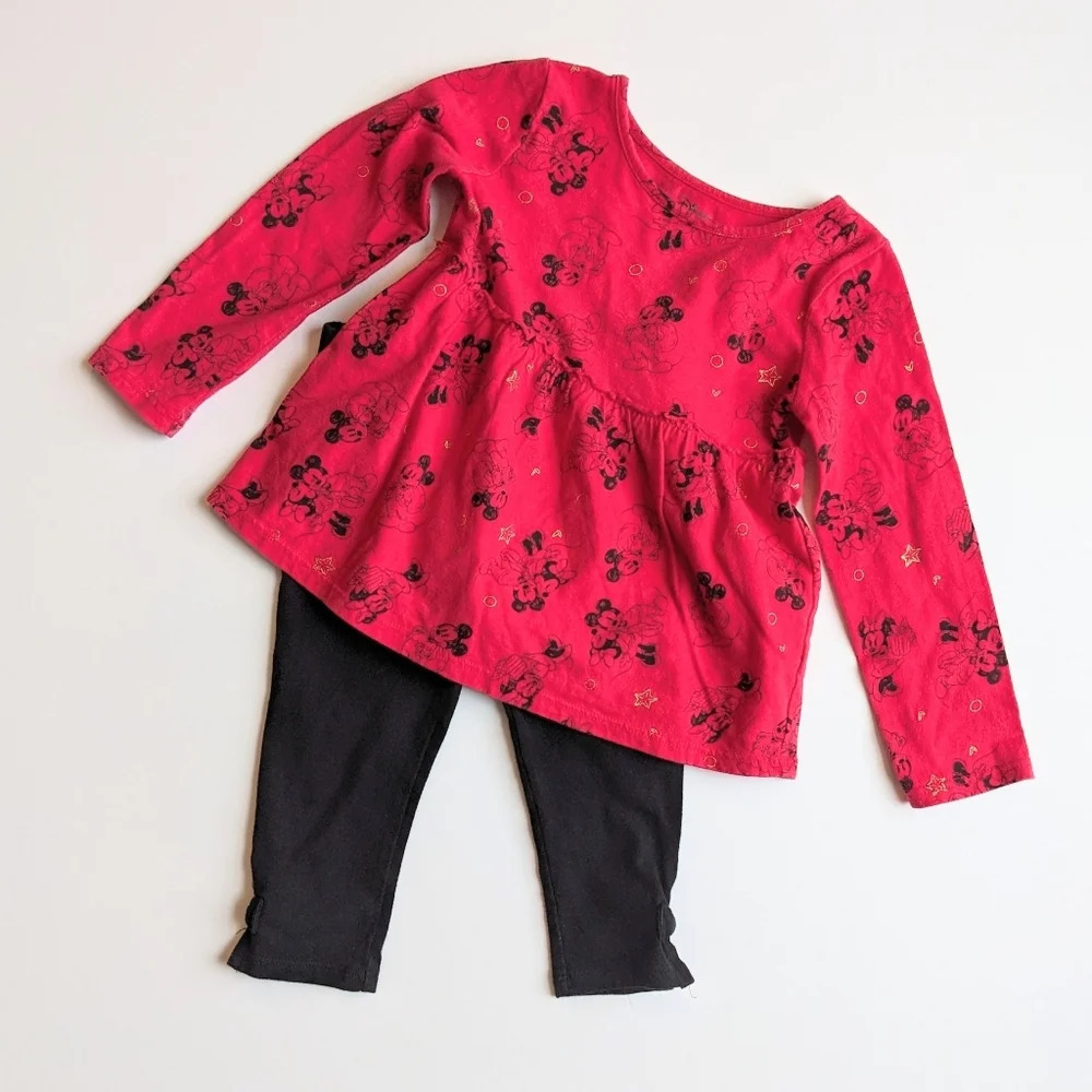 Disney Kids 2PC Cropped Legging Set